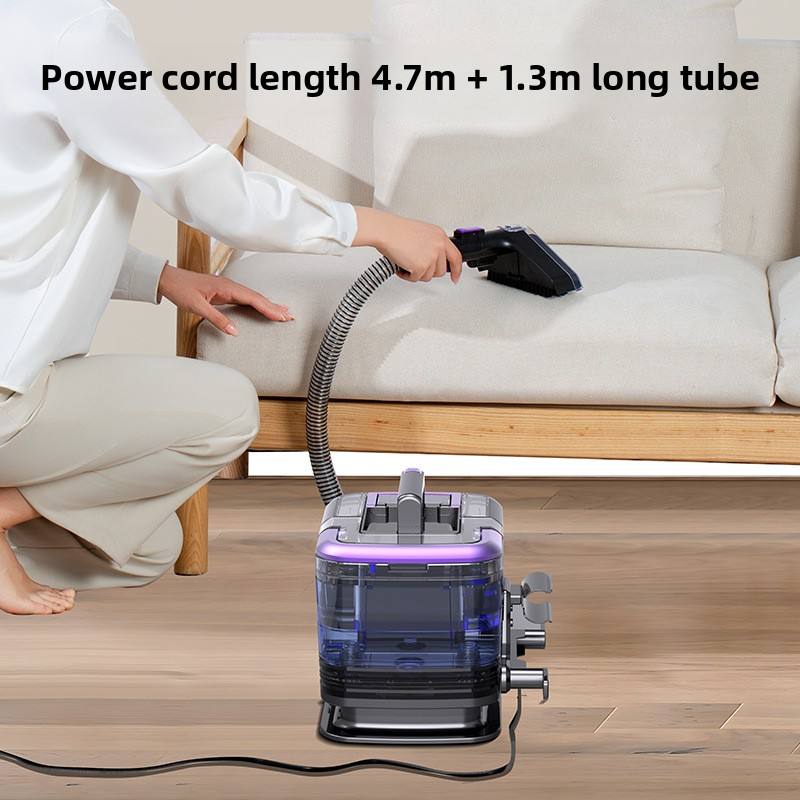 Multifunctional Wet & Dry Steam Vacuum Cleaner with High-Temperature Sterilization and Powerful Suction – Ideal for Deep Cleaning Carpets, Sofas, and Fabrics