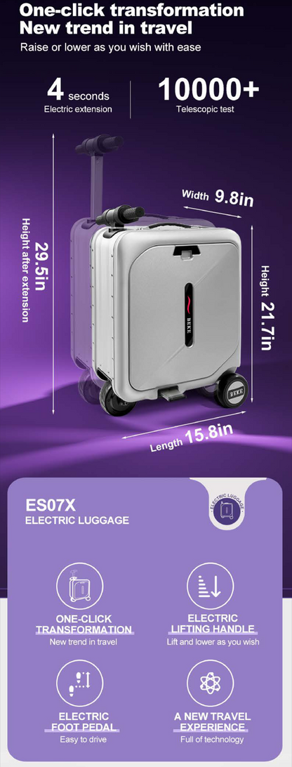 Rideable Smart Suitcase – 28 L | 13 km/h