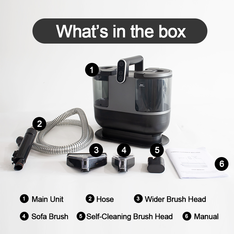 Wet & Dry Steam Vacuum Cleaner with High-Temperature Sterilization and Powerful Suction