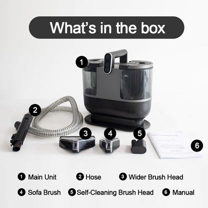 Wet & Dry Steam Vacuum Cleaner with High-Temperature Sterilization and Powerful Suction