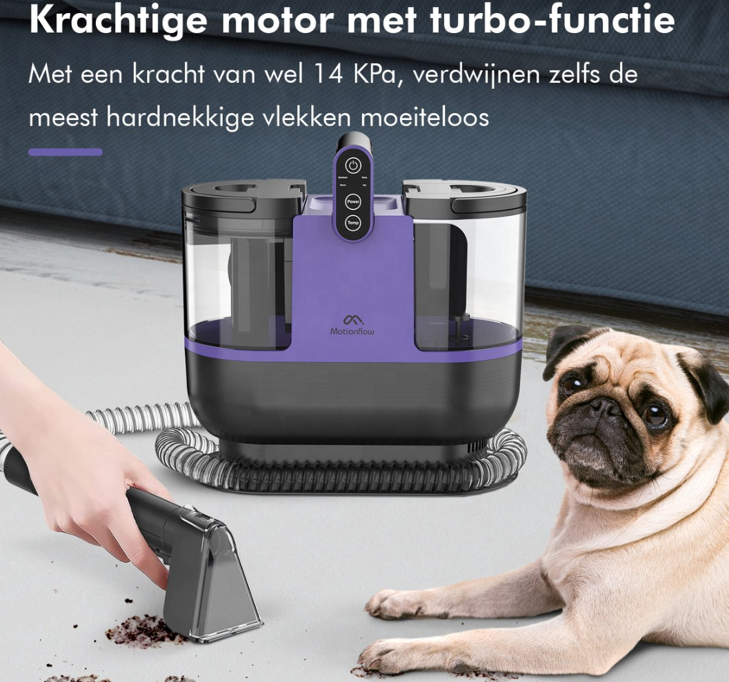Wet & Dry Steam Vacuum Cleaner with High-Temperature Sterilization and Powerful Suction